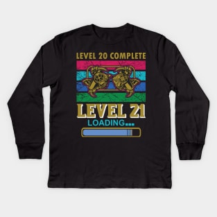 Level 20 Complete Level 21 Loading Kids Long Sleeve T-Shirt